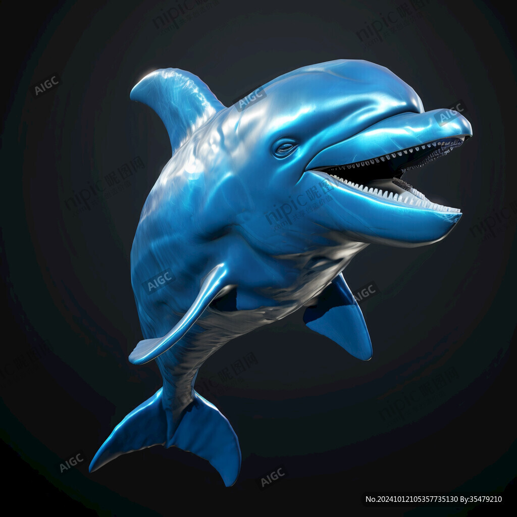 海豚白模