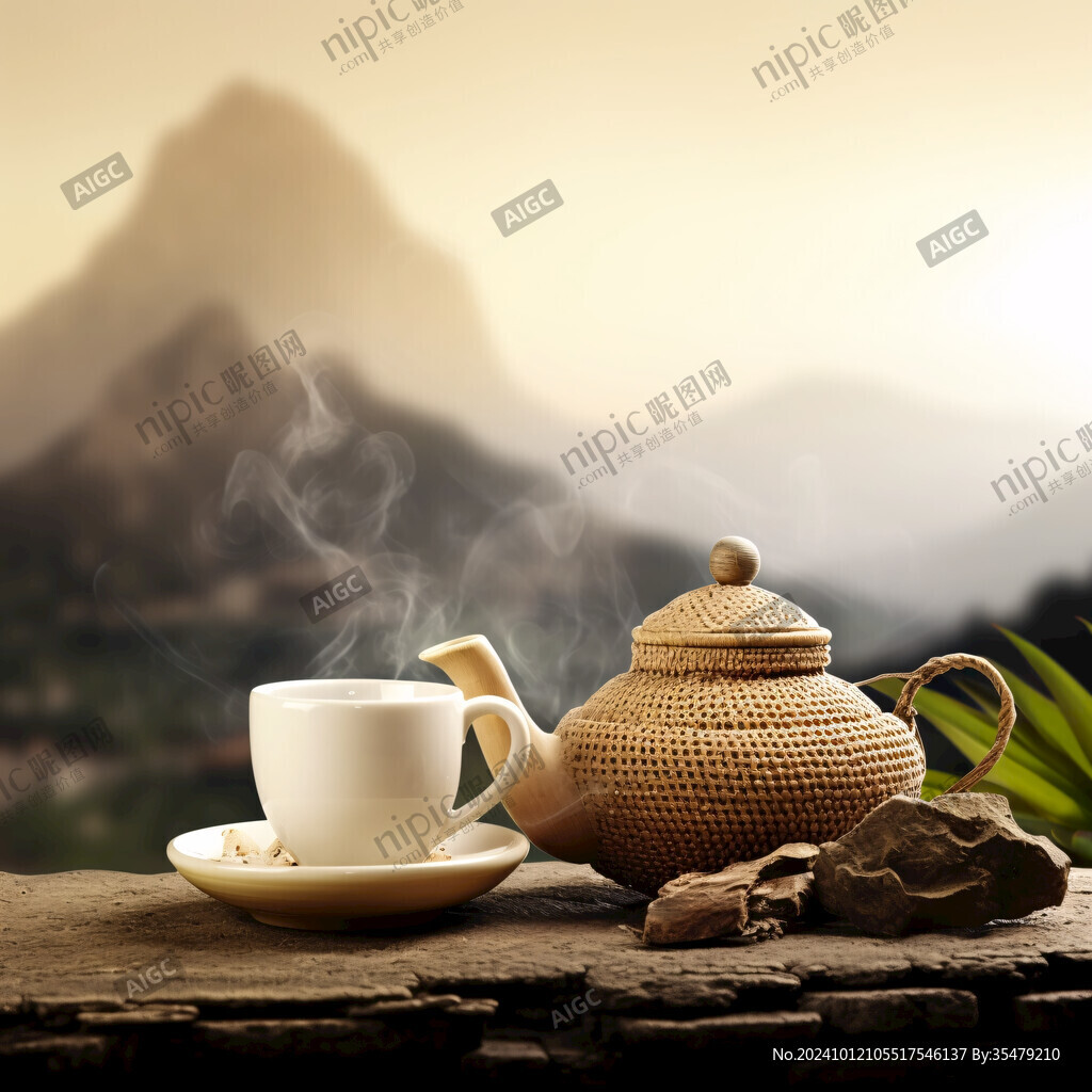 茶具海报茶品茶元素