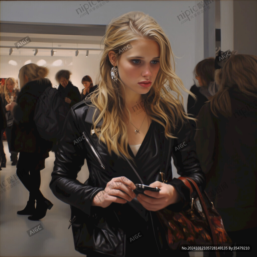 男女皮衣展示