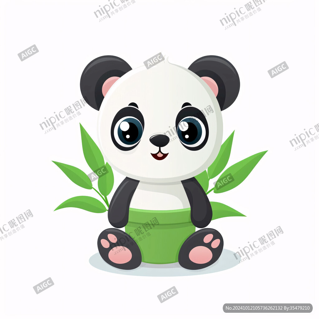 卡通可爱熊猫宝宝