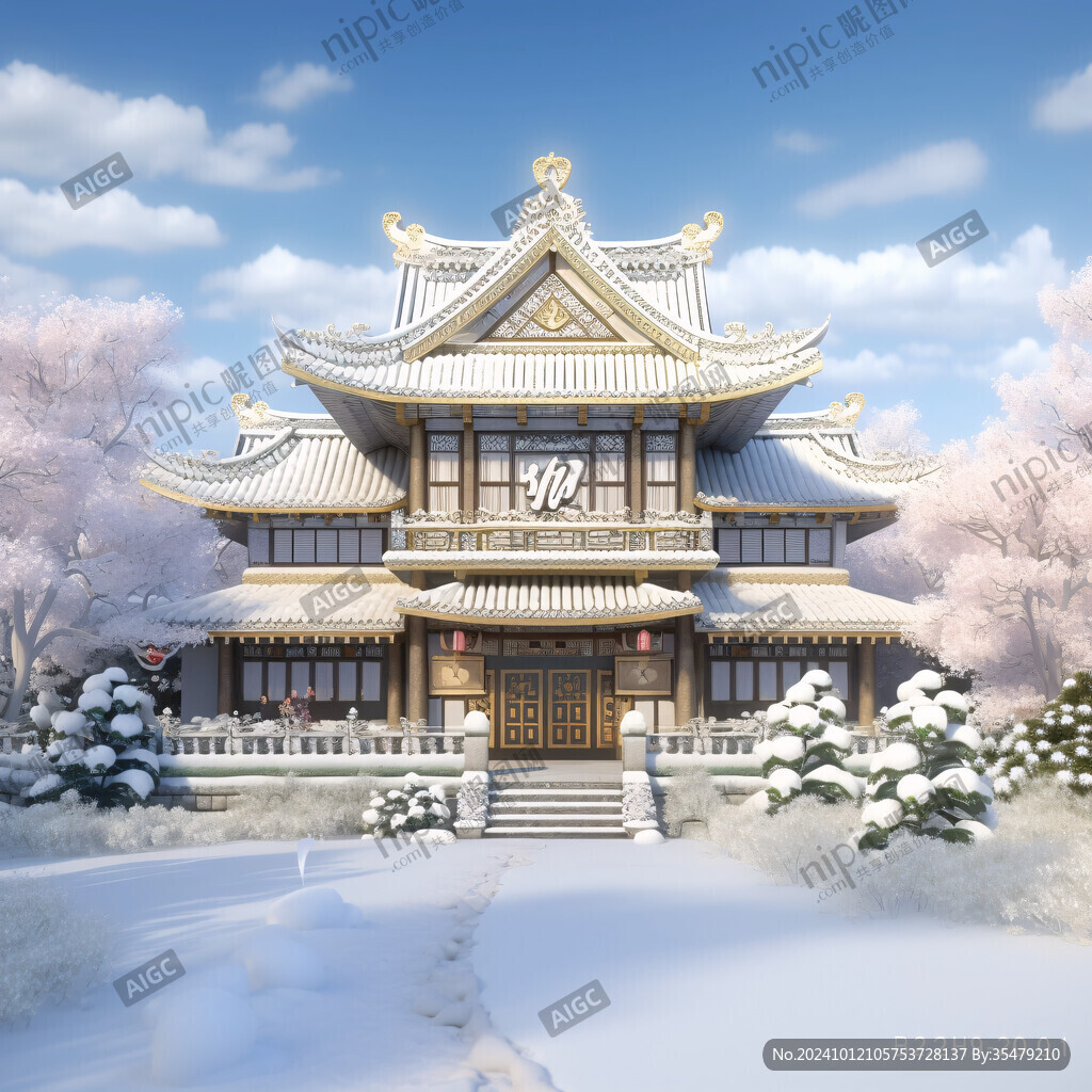 宫殿楼阁仙境仙人大殿