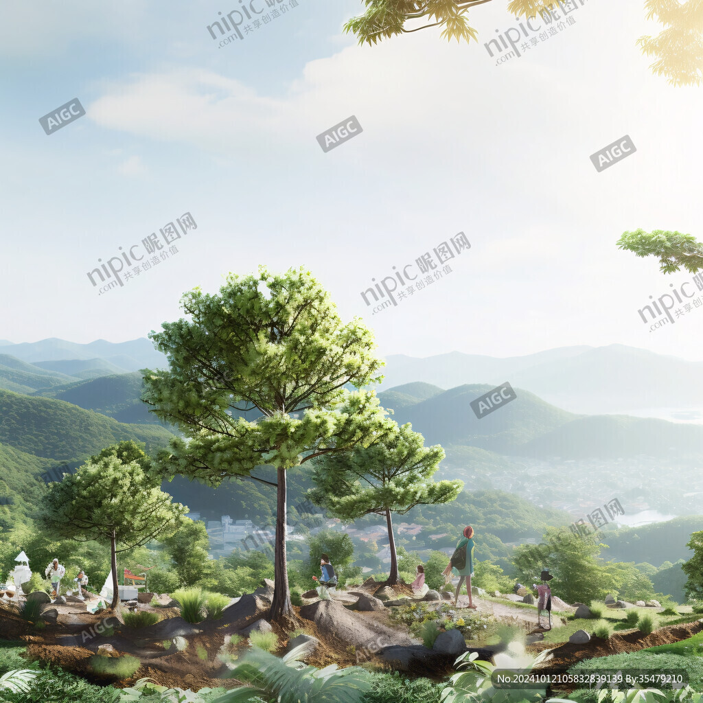 植树造林场景