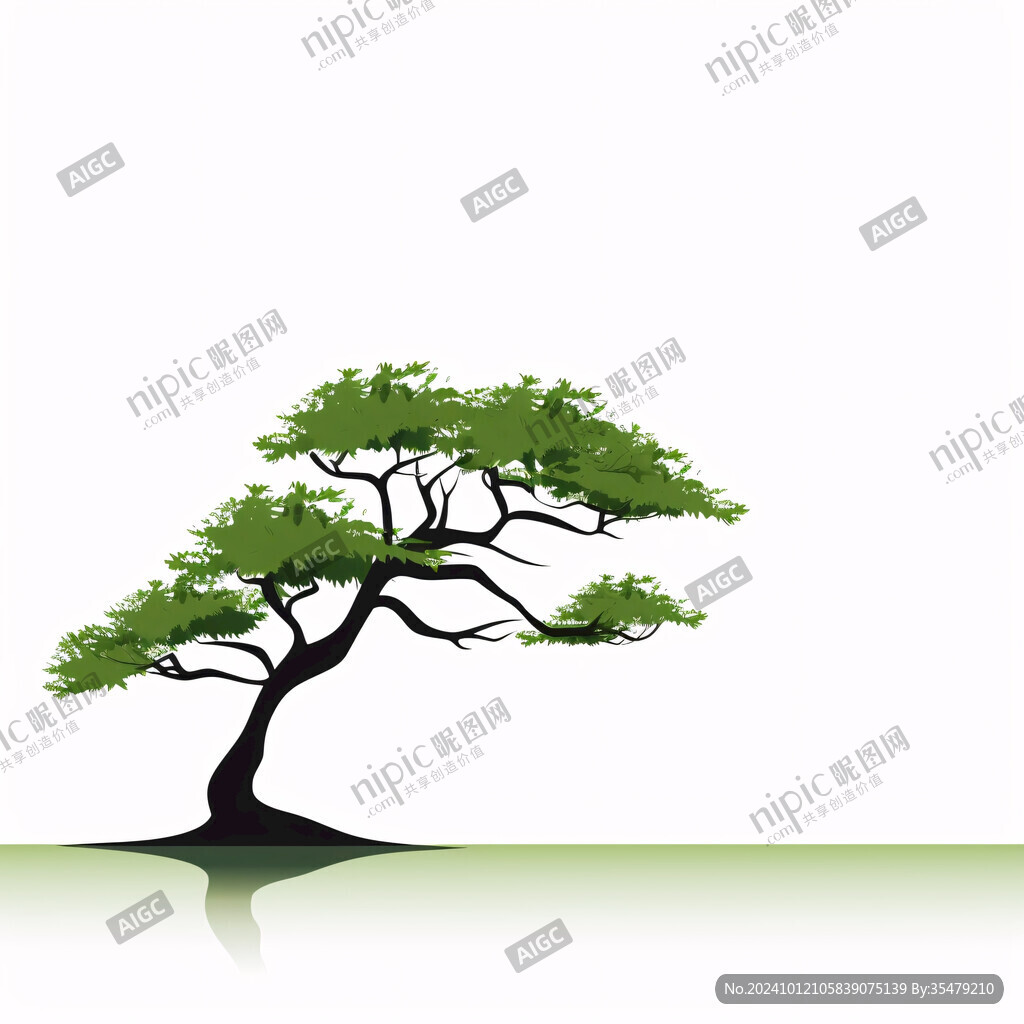 绿色大树树木