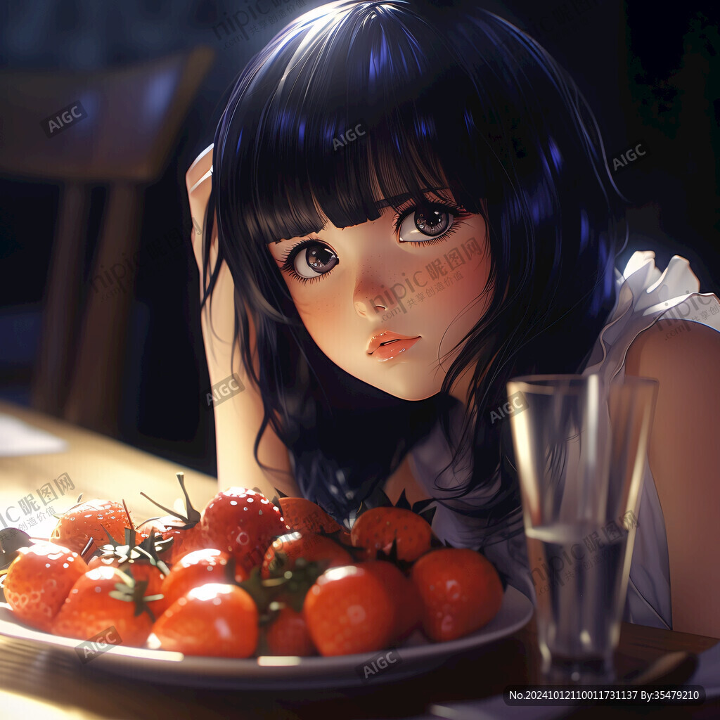 漫画草莓美女