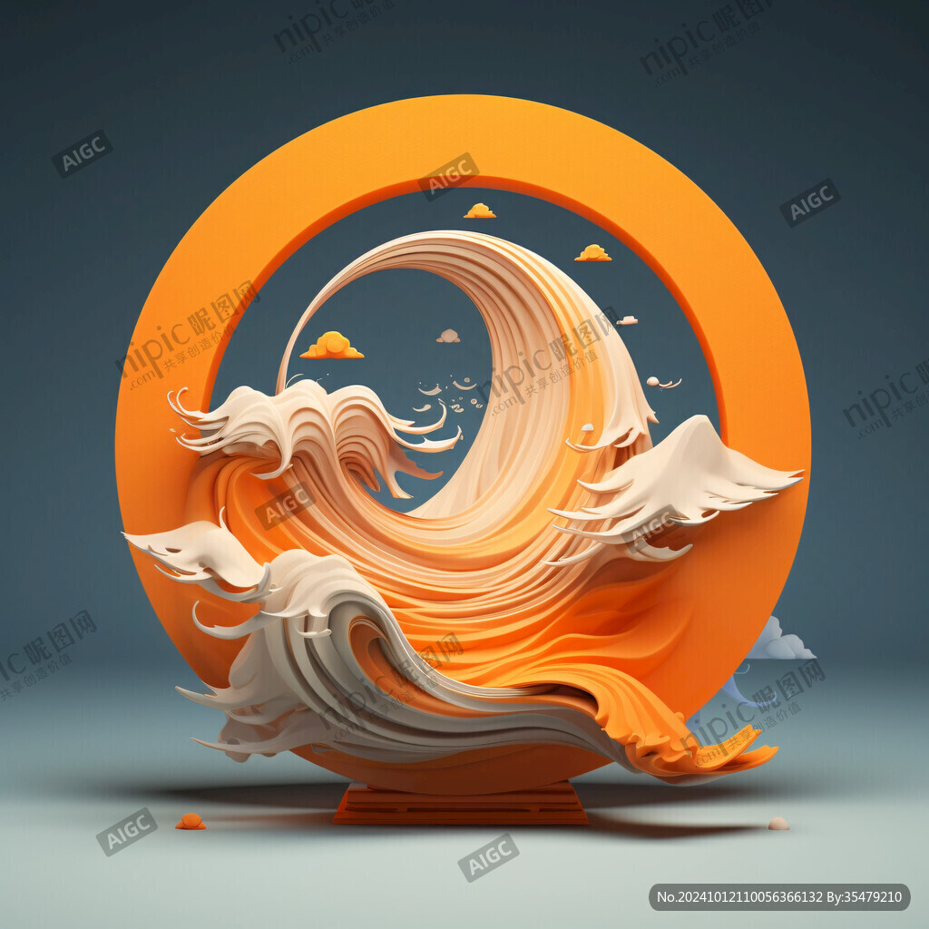 全浪花游泳圈素材