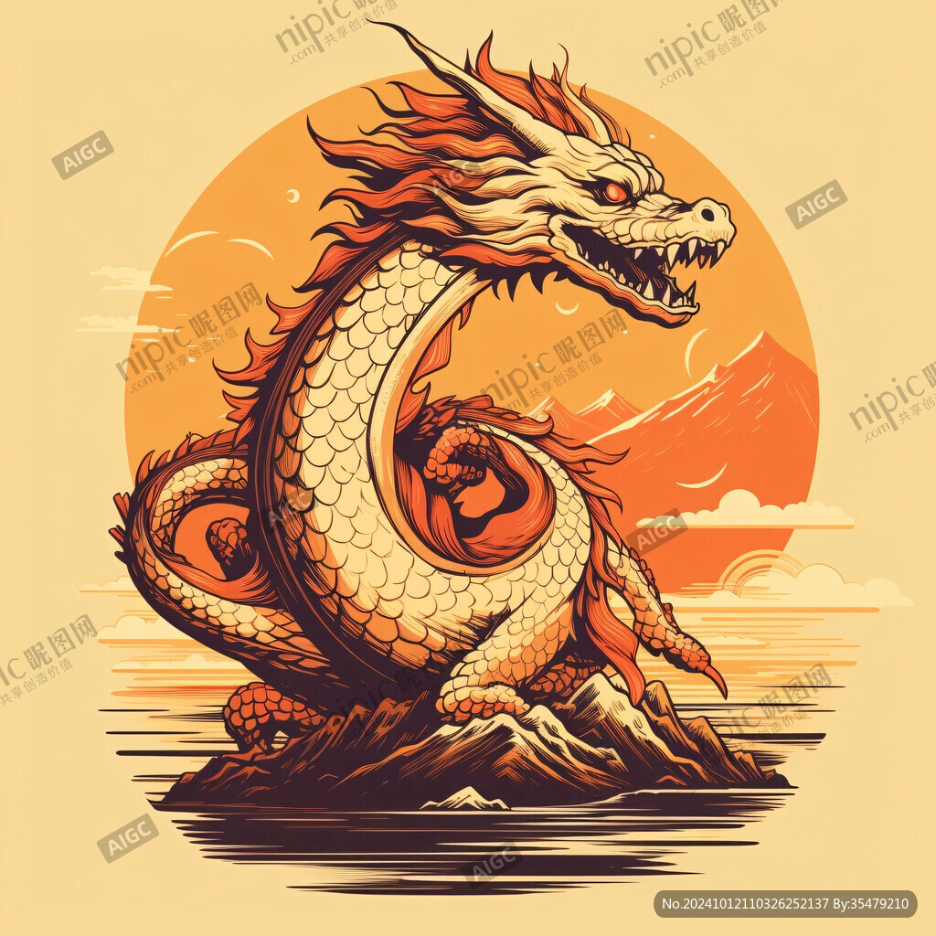 国潮龙素材