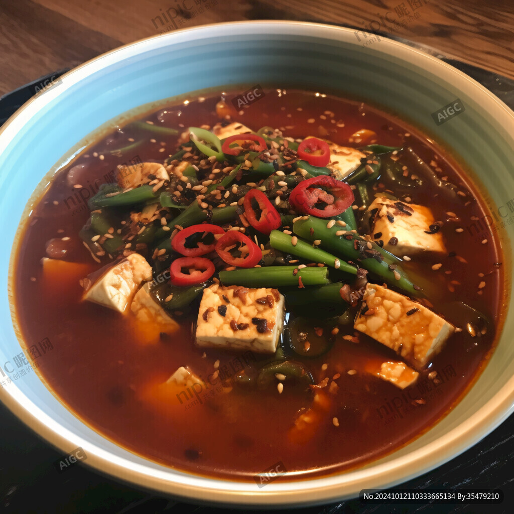 香辣水鬼豆腐