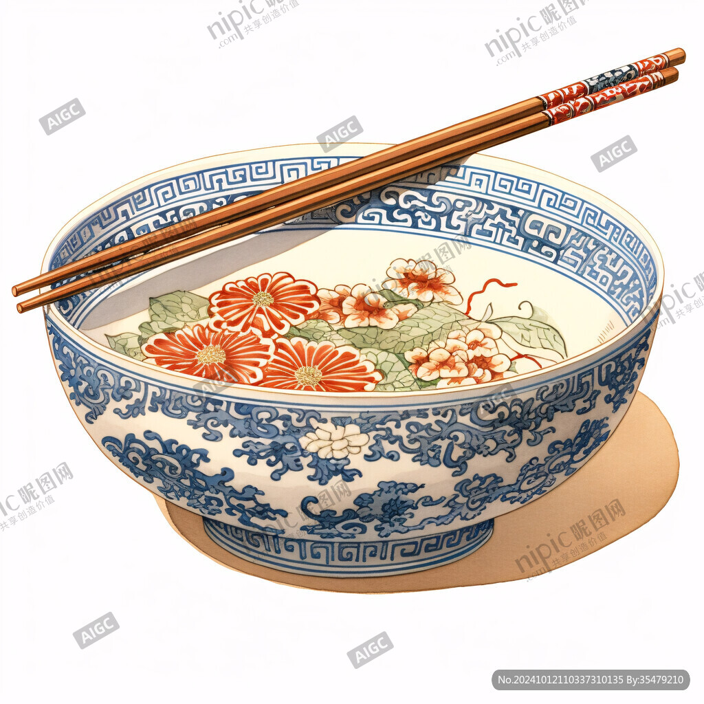 面碗插画