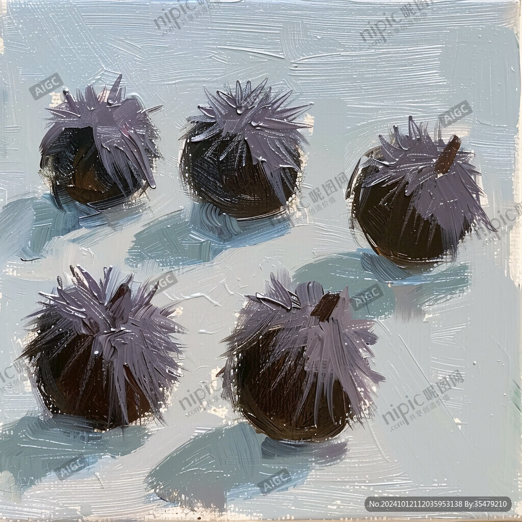海胆蒸蛋插画