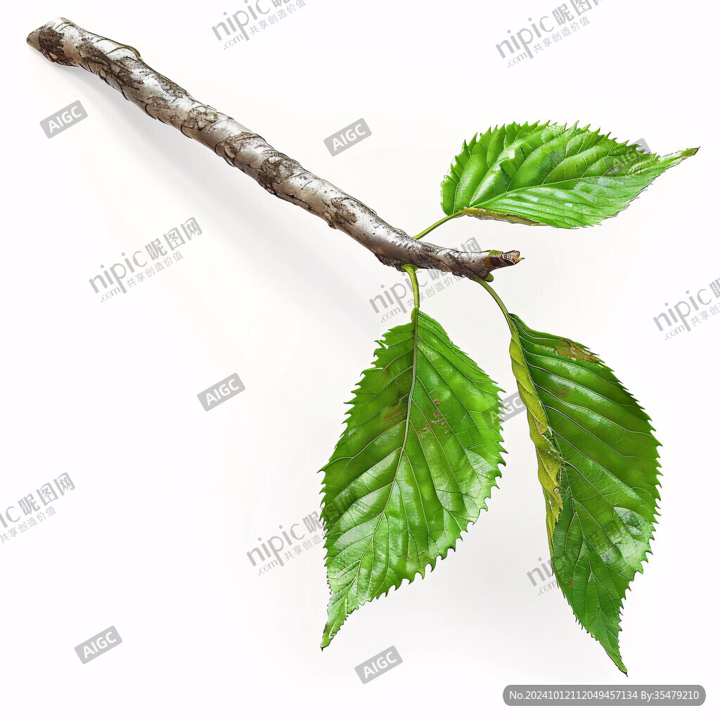 樱花树嫩叶