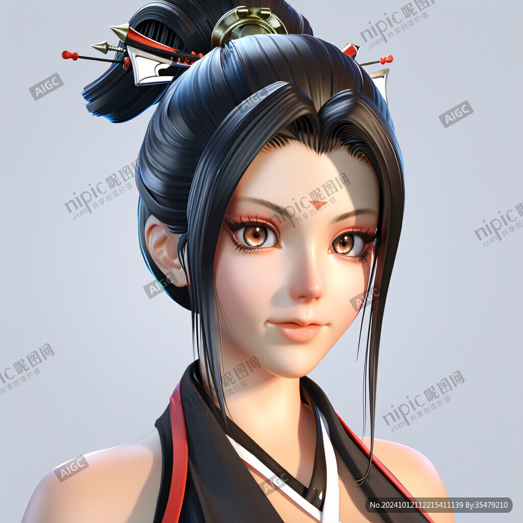 卡通女侠头像