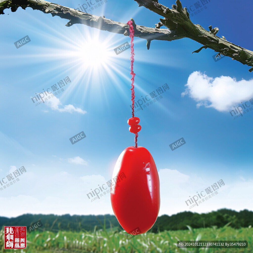 阳光下的红灯笼