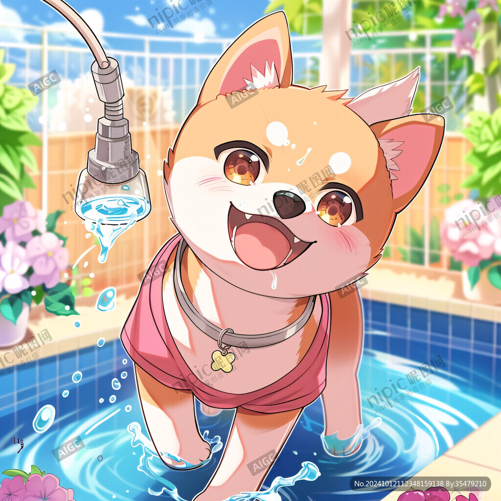 柴犬插画