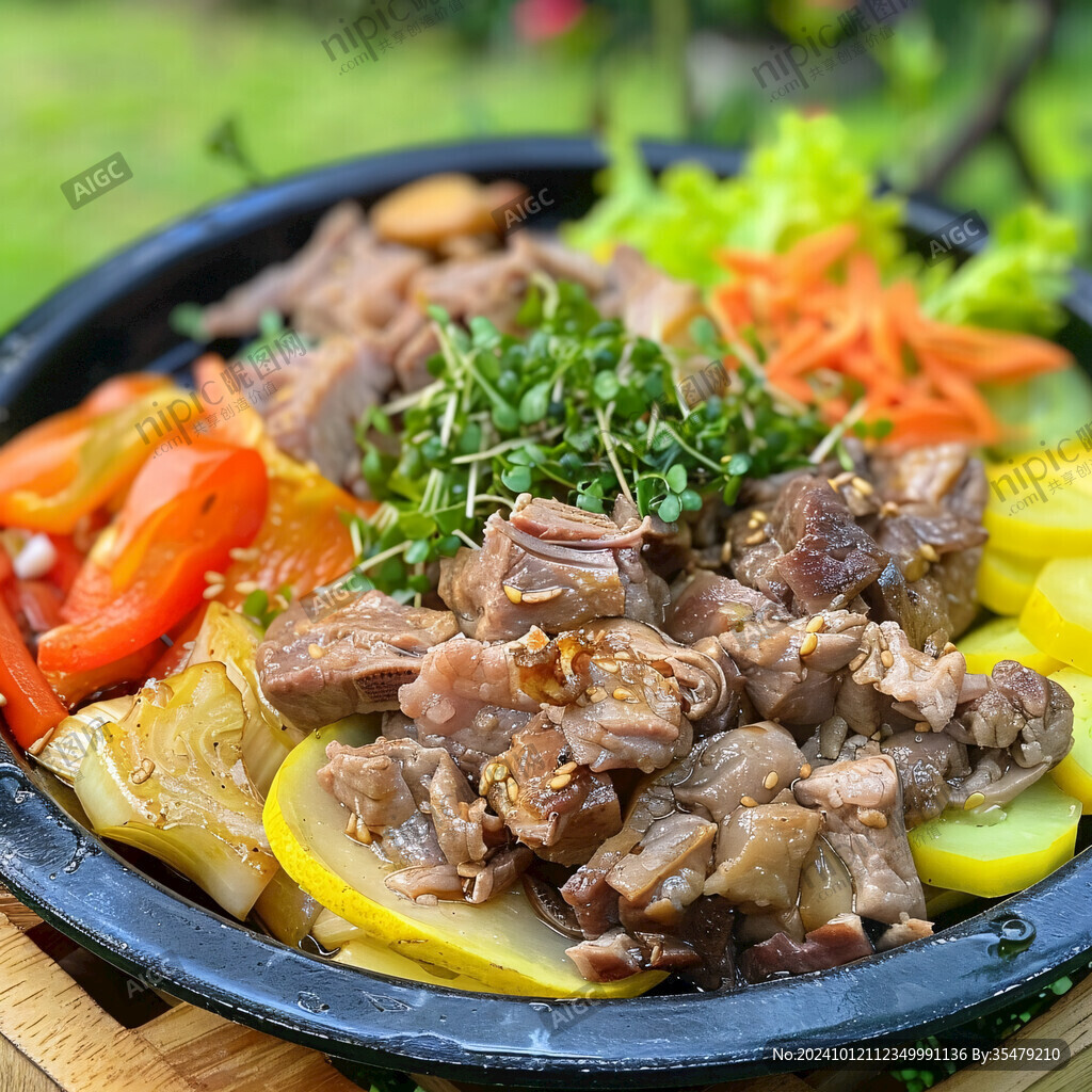 韩国牛肉热石碗