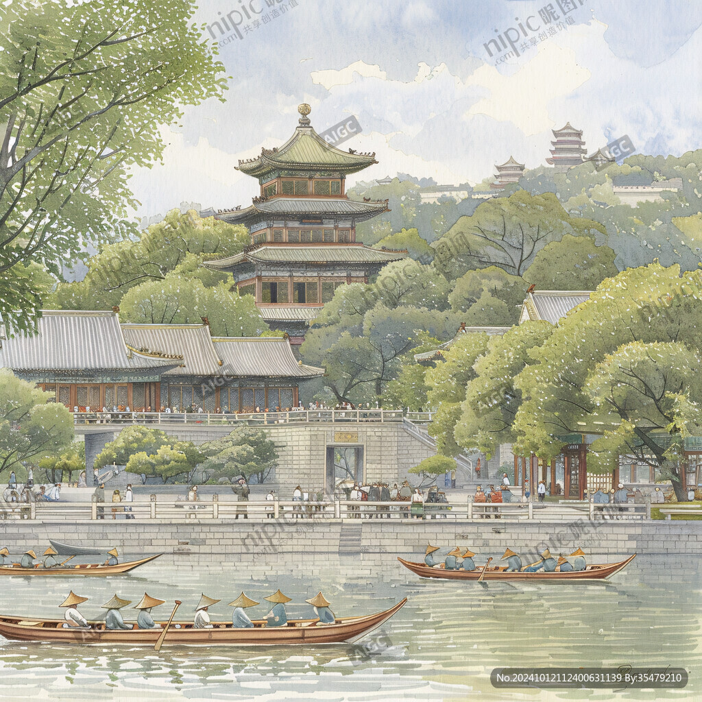 颐和园插画