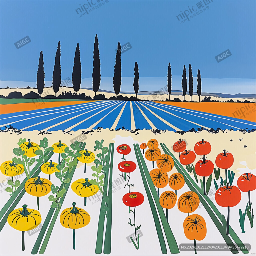 手绘菜地