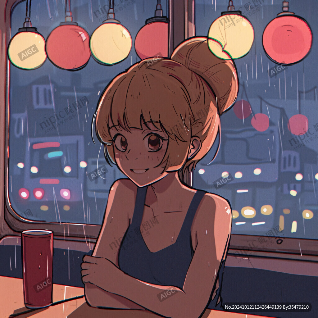 公交车上的女孩