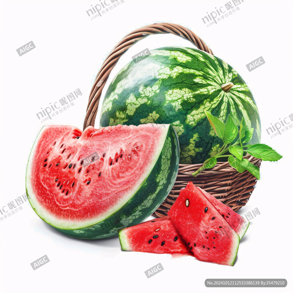 新鲜水果西瓜素材