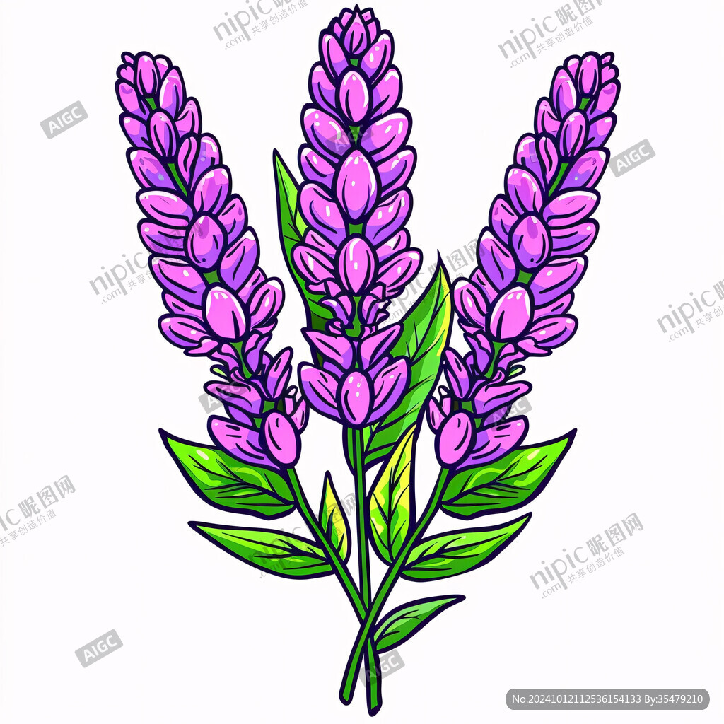 手绘芝麻花