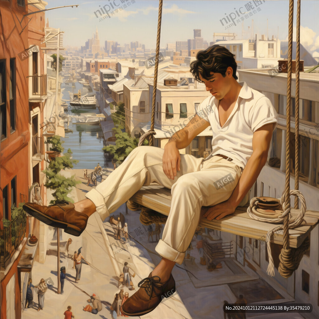 意大利写实油画漫画