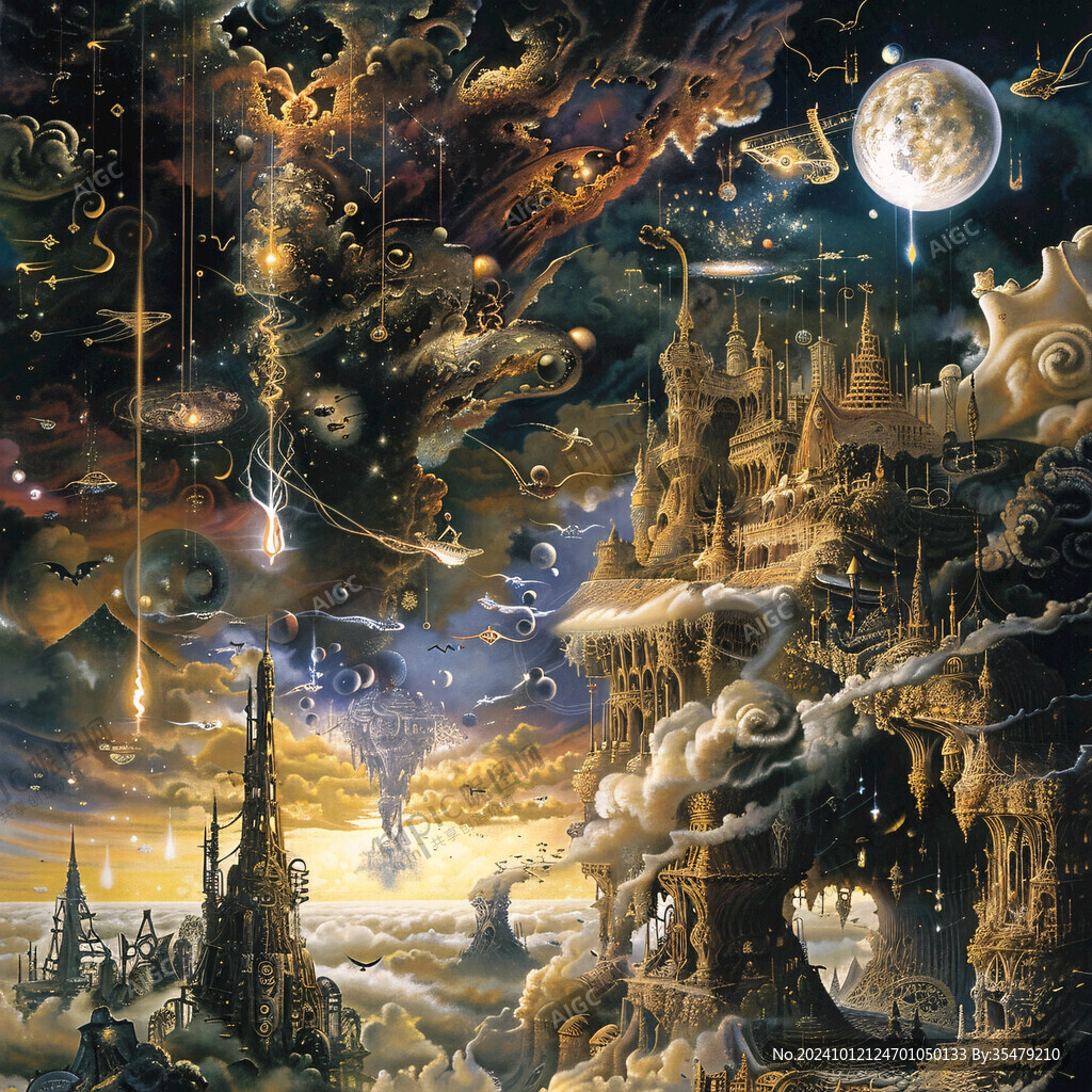 魔幻场景插画