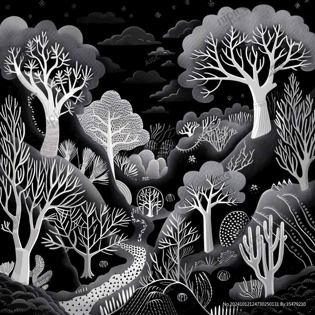 魔法森林插画