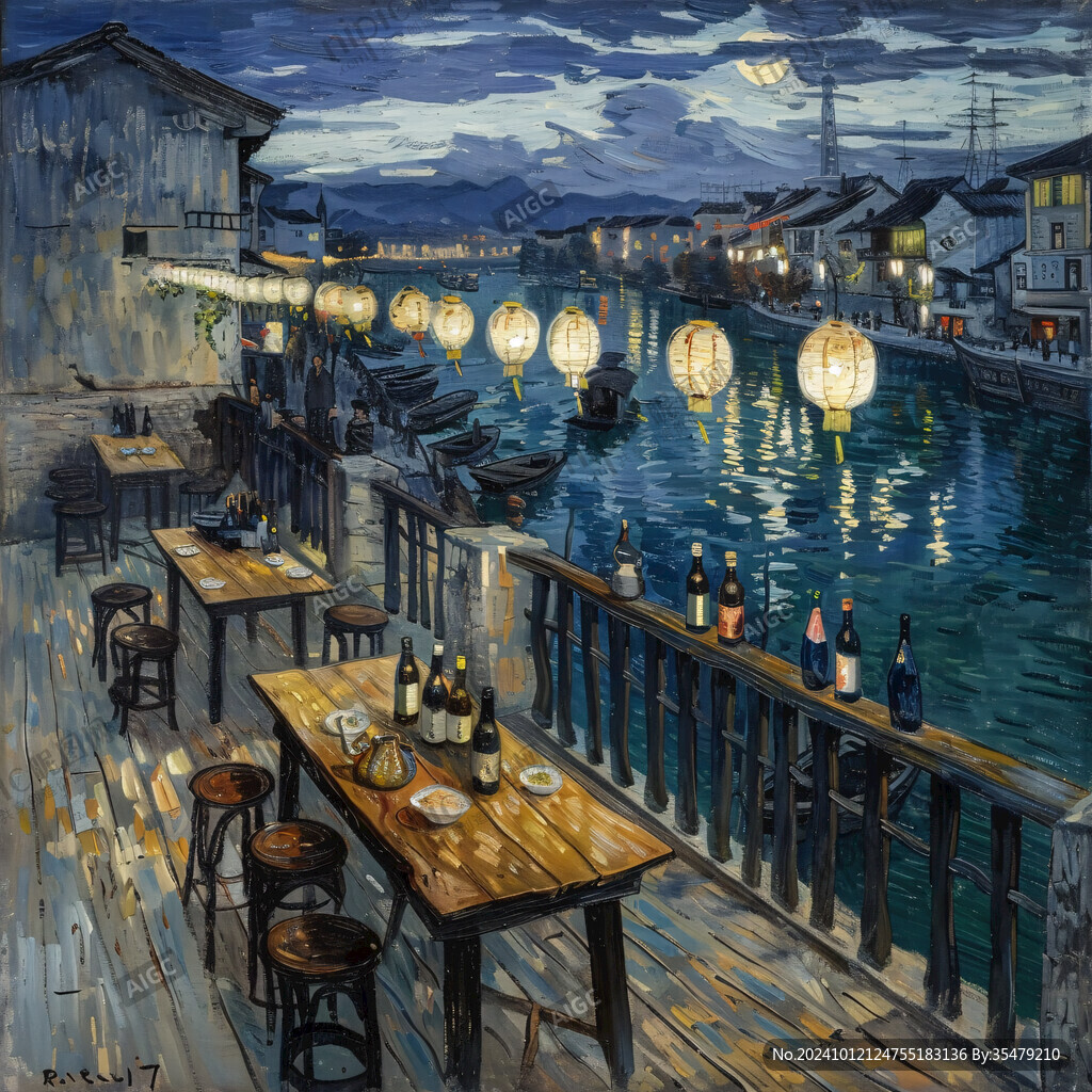 酒吧风景画