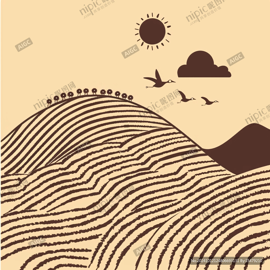 梯田画