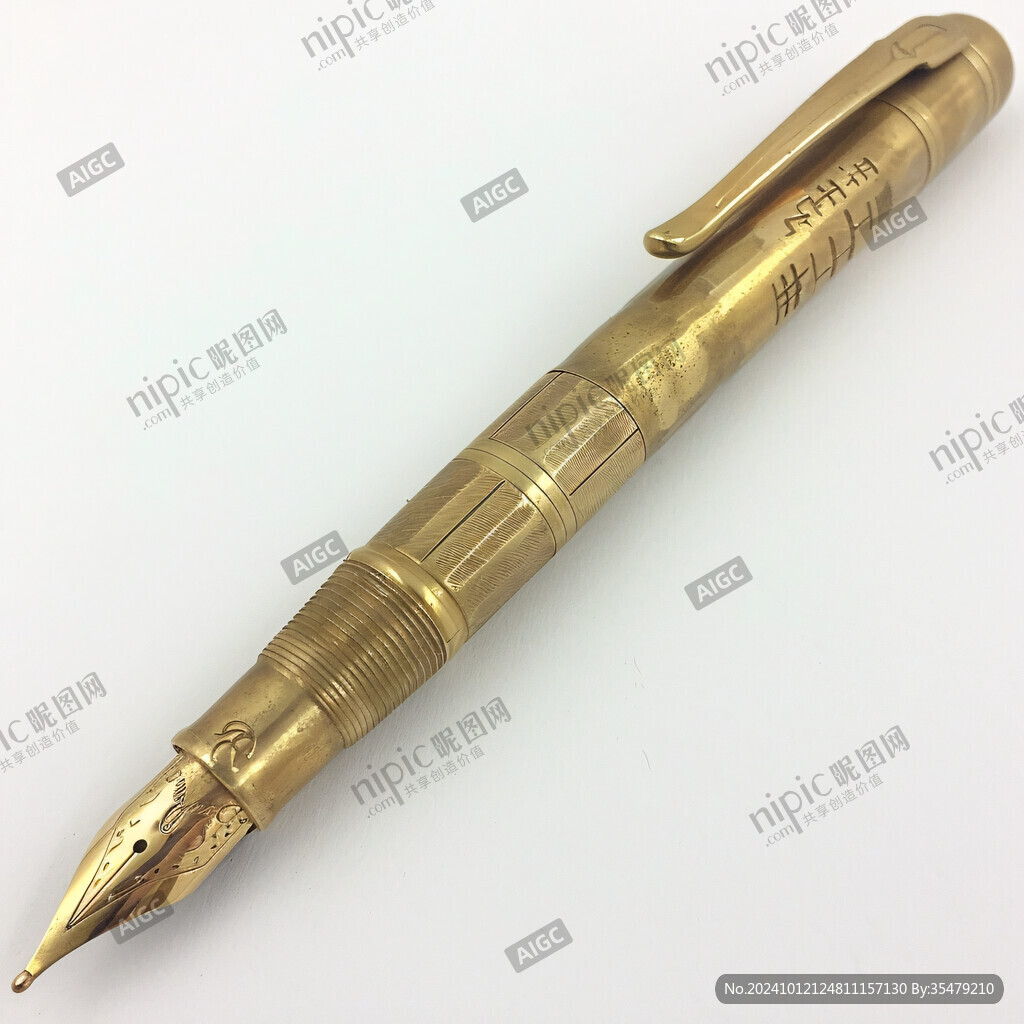 土豪金钢笔金笔