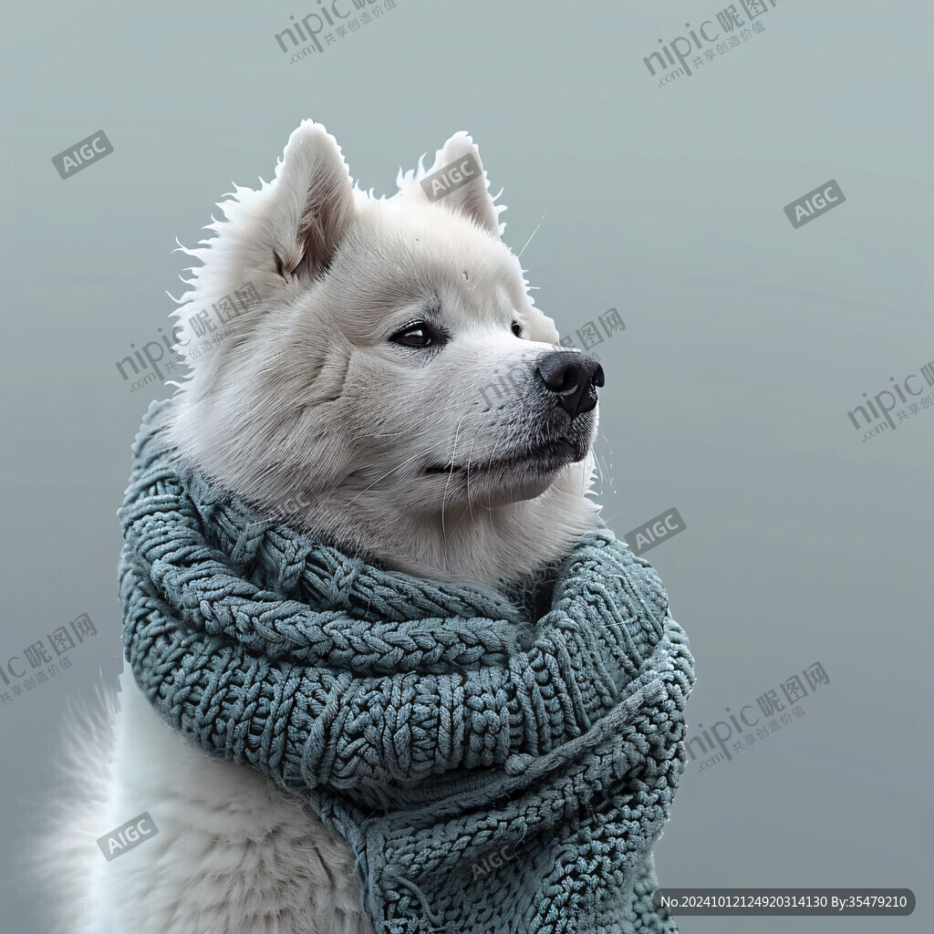 狗狗写实插画