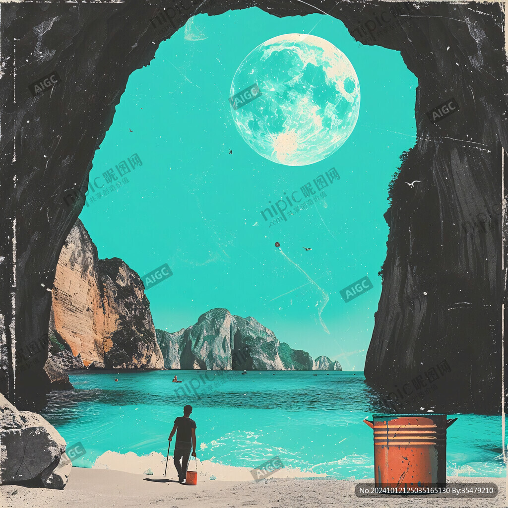 海边创意海报