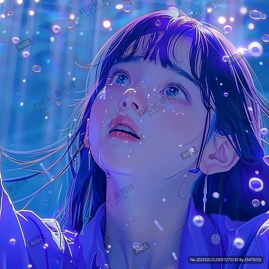梦幻少女插画