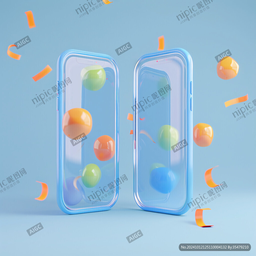 橙蓝结合手机壳