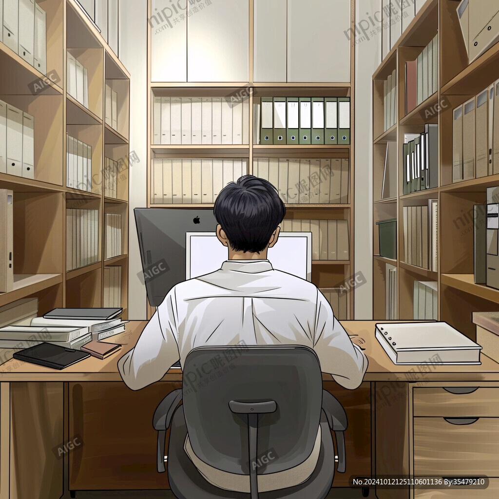 办公室书房背景