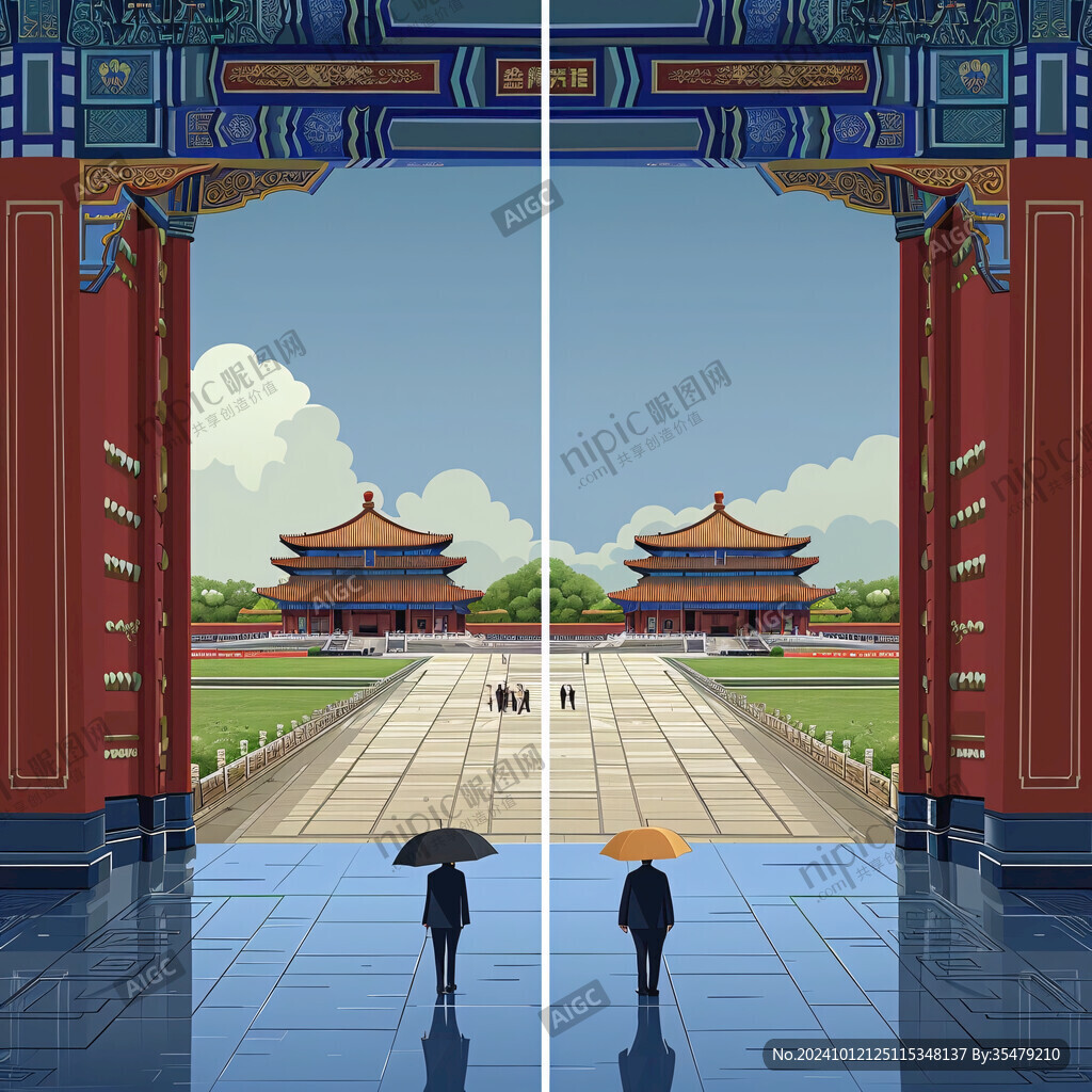 神武门插画