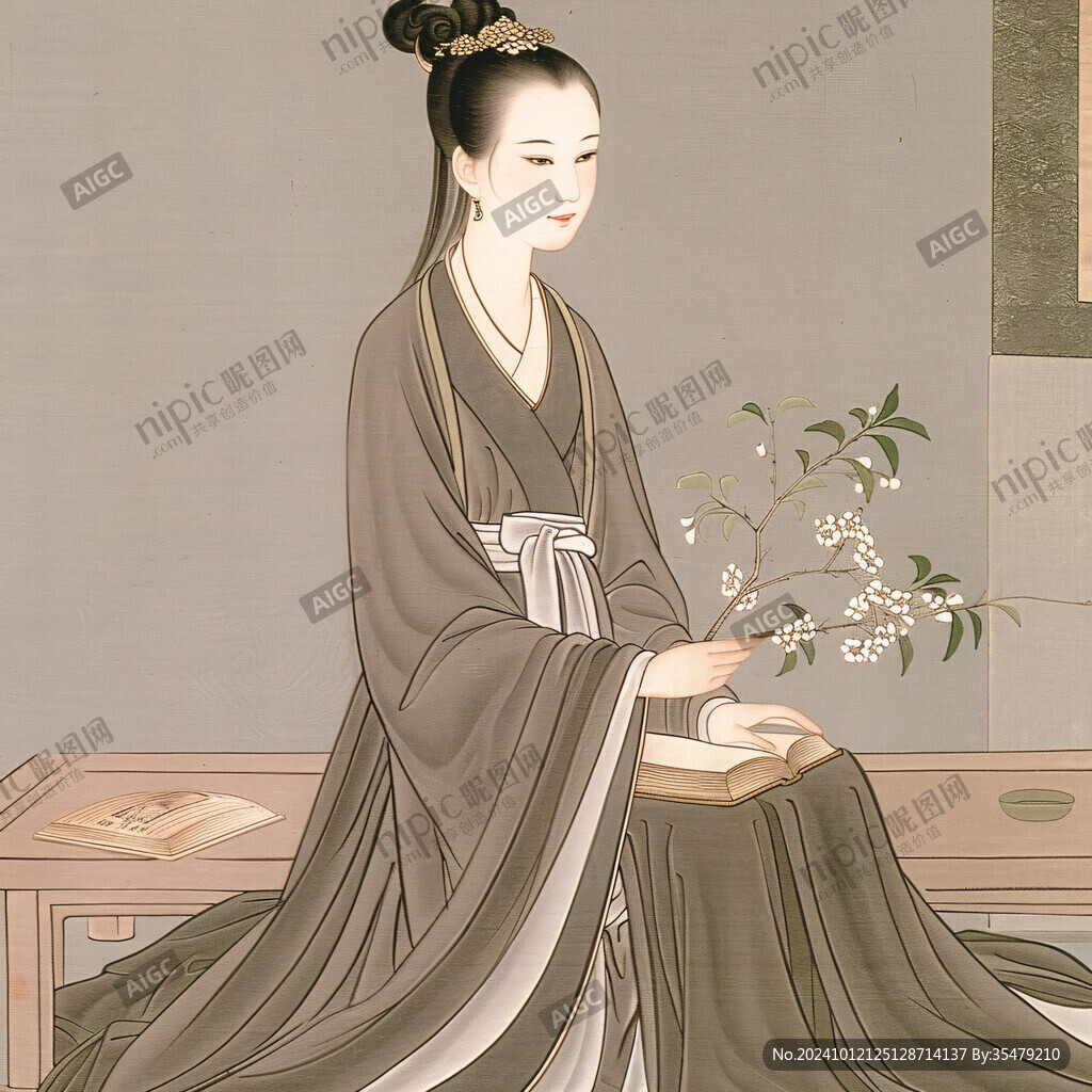 新中式仕女图