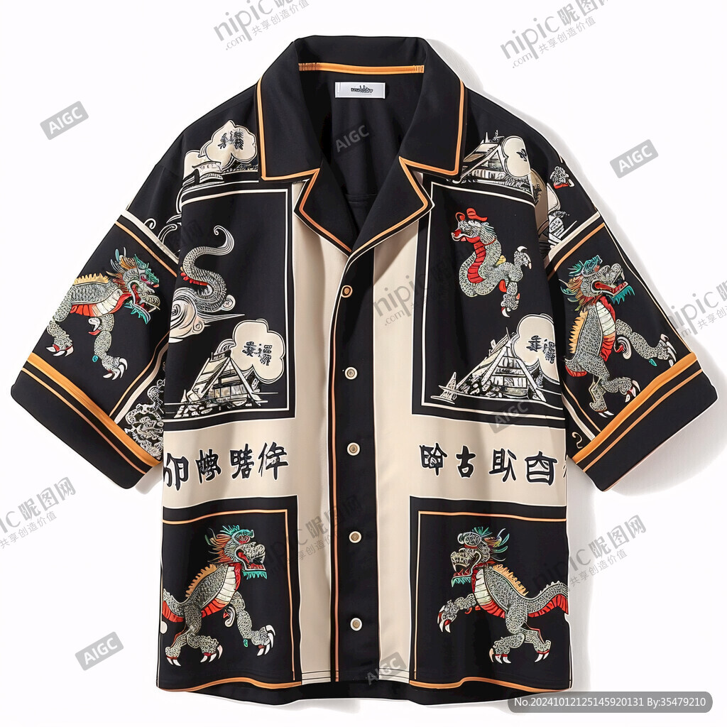 国潮服饰服装印花