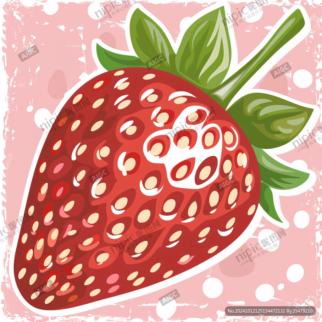 草莓插画