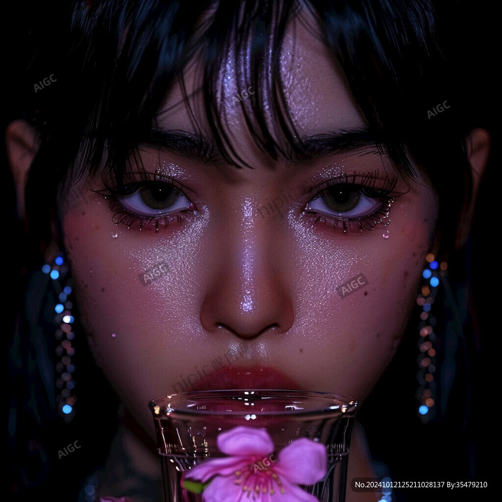 美妆少女美妆造型
