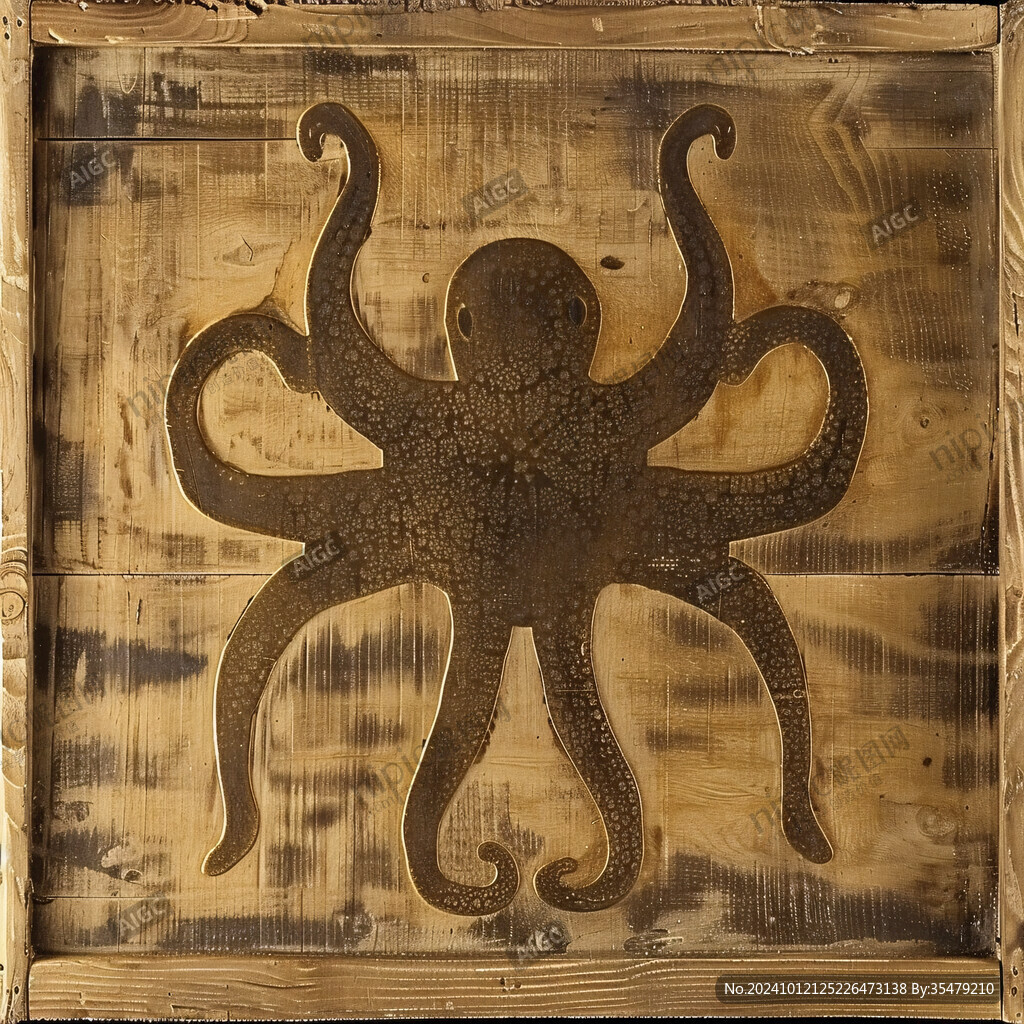 章鱼丸子壁画