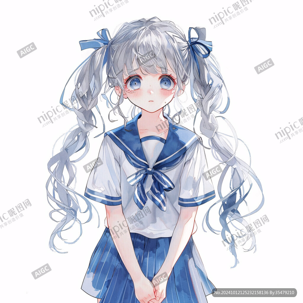 卡通动漫制服女孩