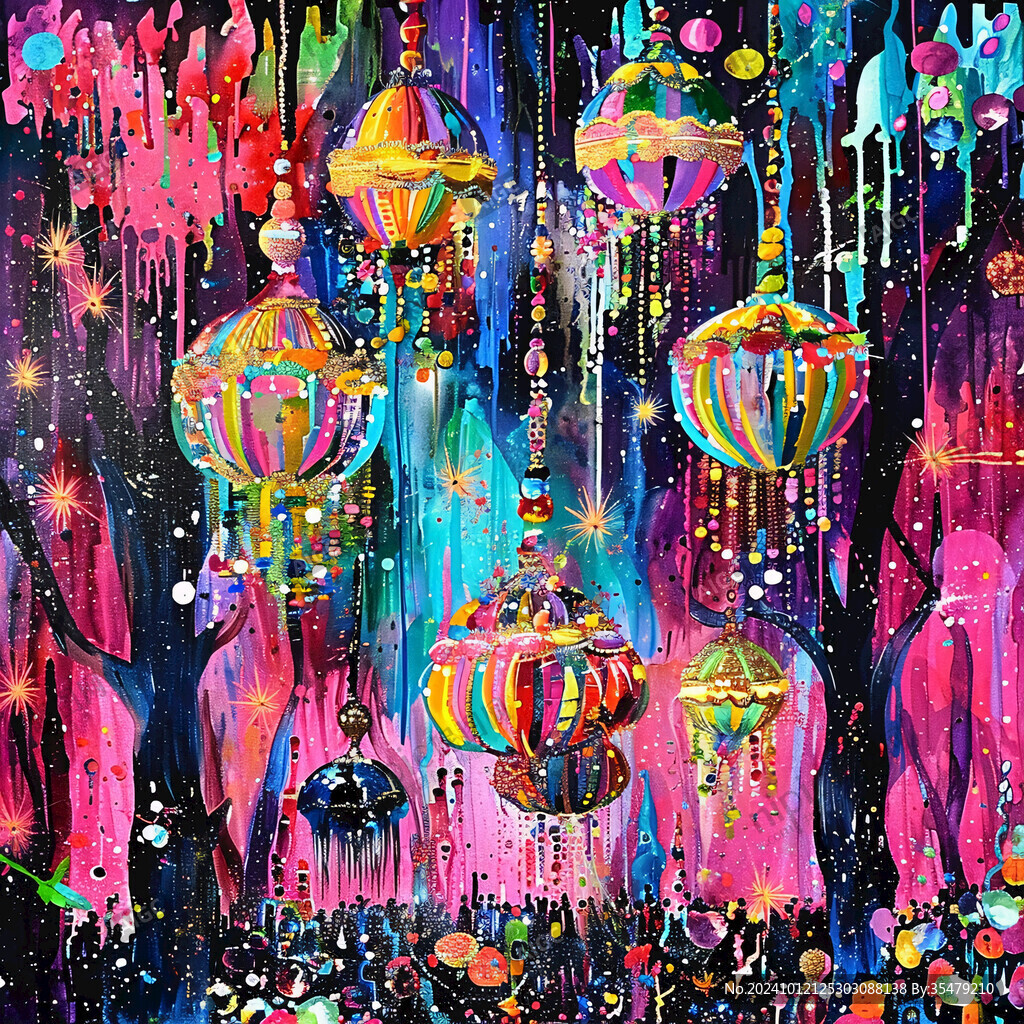 梦幻城堡插画