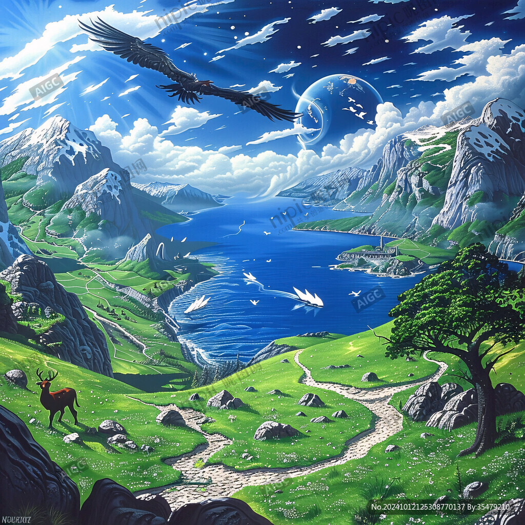 魔幻场景插画