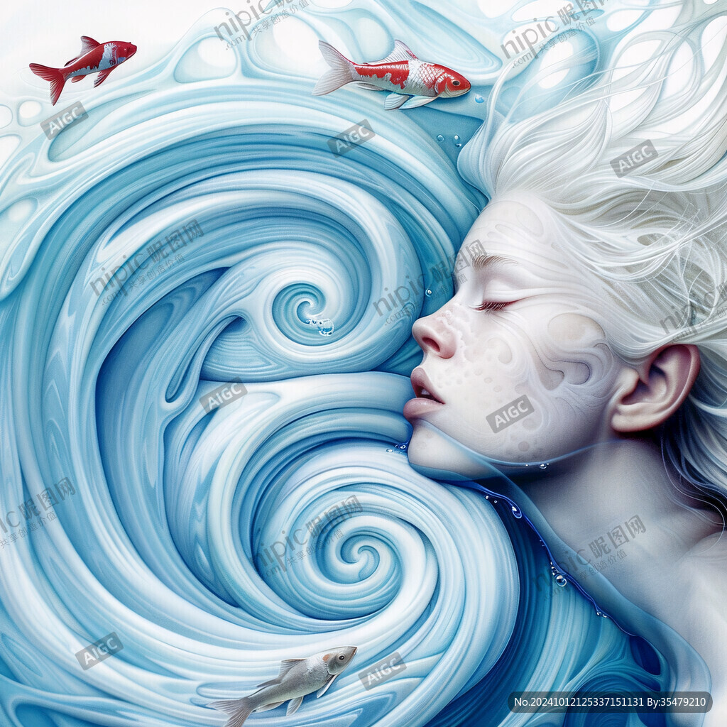 梦幻美人鱼插画