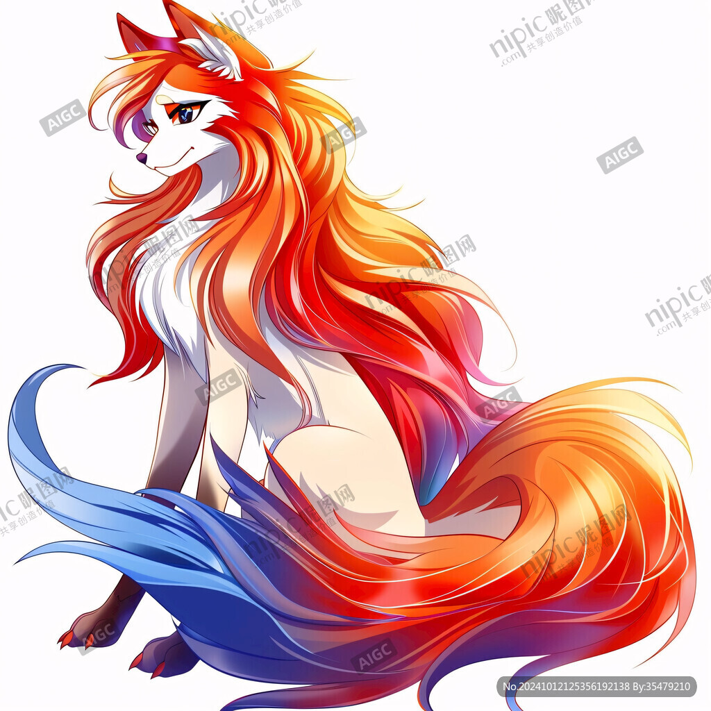 彩虹小马卡通插画