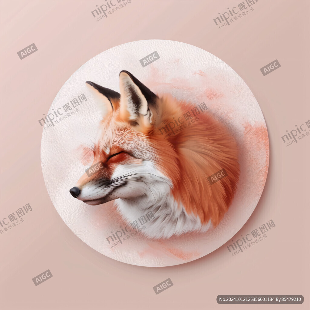 狐狸手绘素材