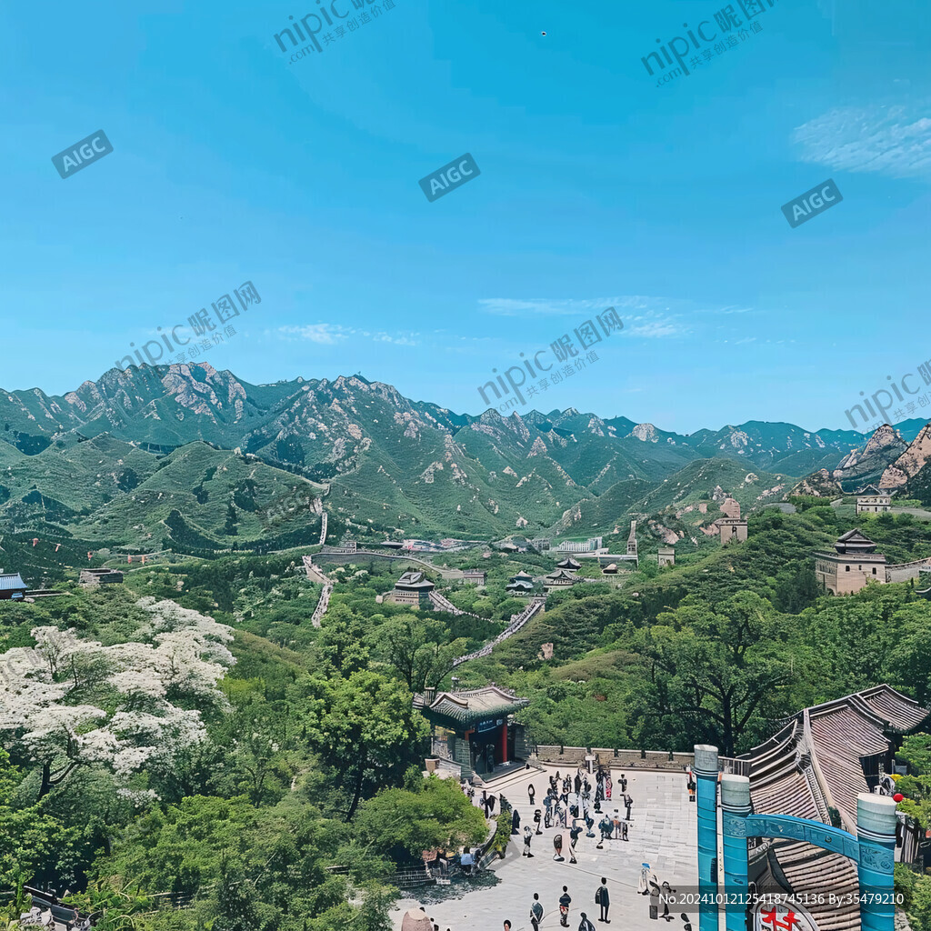 居庸关长城花海