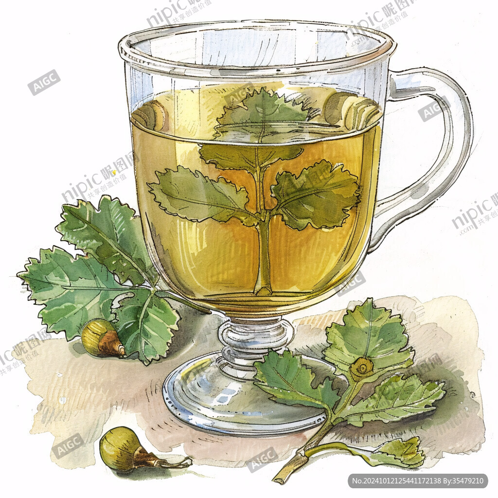 罗汉果茶插画