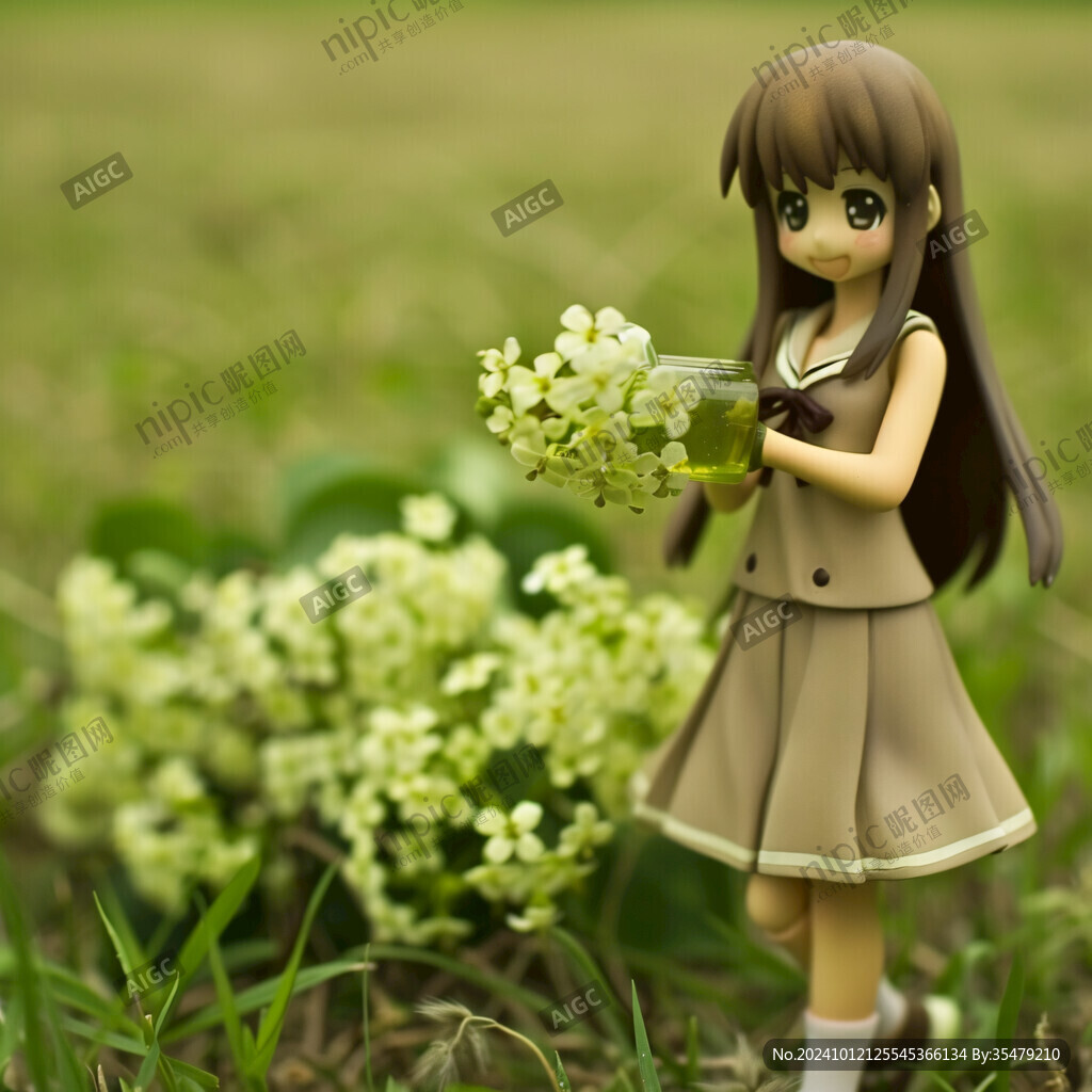 迎春花少女