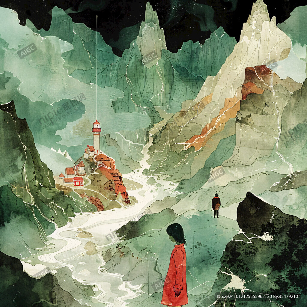 日光岩插画